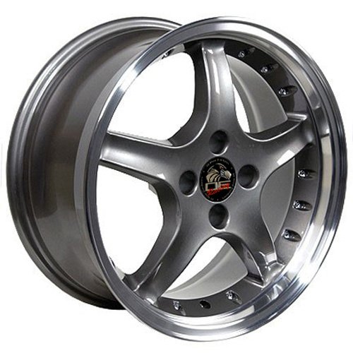 17" Fits Ford Mustang 4Lug Cobra R Wheel Anthracite 17x8 Mustang
