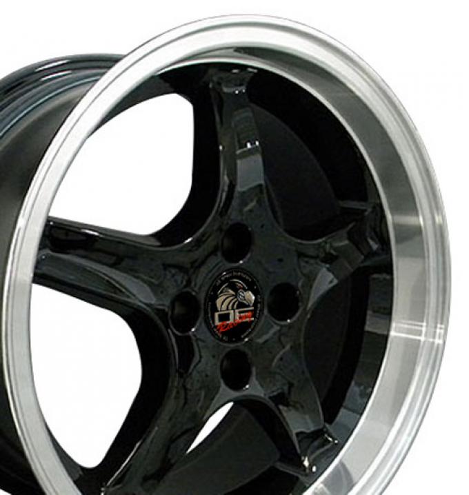 17" Fits Ford - Mustang 4-Lug Cobra R Wheel - Black 17x9