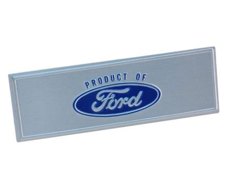 Dennis Carpenter Scuff Plate Name Plate - Blue - 1967 Ford Car C60Z-13212-EMB