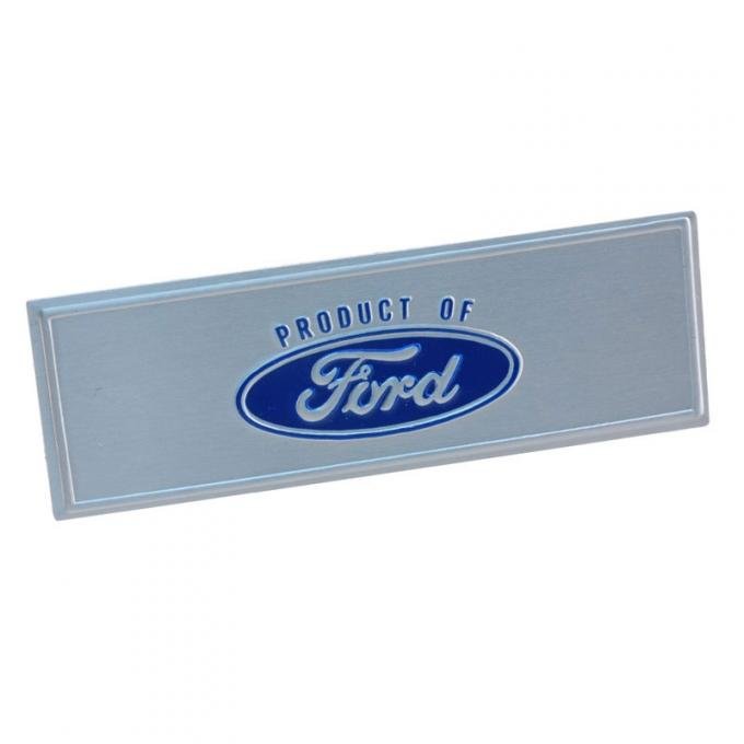 Dennis Carpenter Scuff Plate Name Plate - Blue - 1967 Ford Car C60Z-13212-EMB