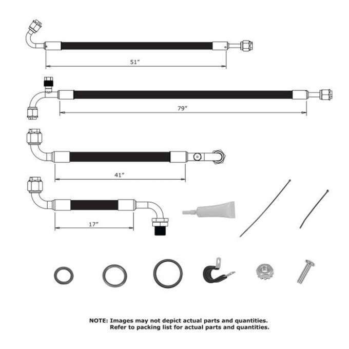 Vintage Air 1979-93 Mustang SureFit™ Reduced Barrier Standard Hose Kit 524479