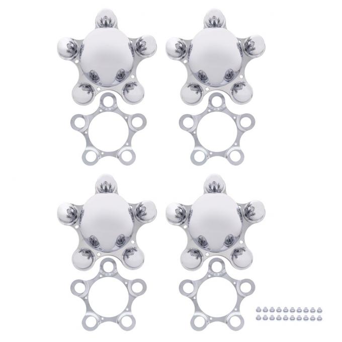 United Pacific 5 on 5-1/2" Spider Wheel Hub Cover (4/Set) C8062