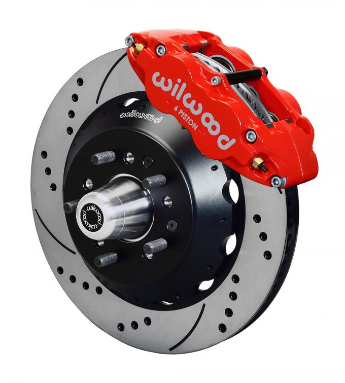 Wilwood Brakes Forged Narrow Superlite 6R Dust-Seal Big Brake Front Brake Kit (Hub) 140-15407-DR