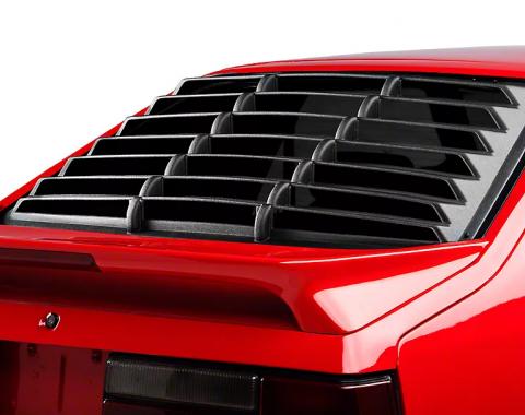 Mustang Rear Window Louver, Black ABS Textured, 1979-1993