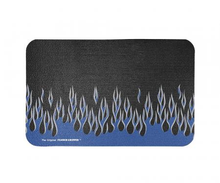 Fender Gripper Blue and Silver Flames Mat FG2302