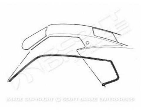 Goodmark Industries 1969-1970 Ford Mustang Roof Panel Weatherstrip GMK3022537692P