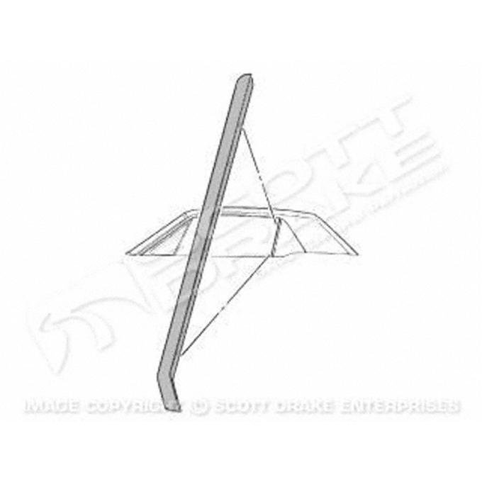 Goodmark Industries 1964-1966 Ford Mustang Driver Side Quarter Glass Seal GMK3020664641L