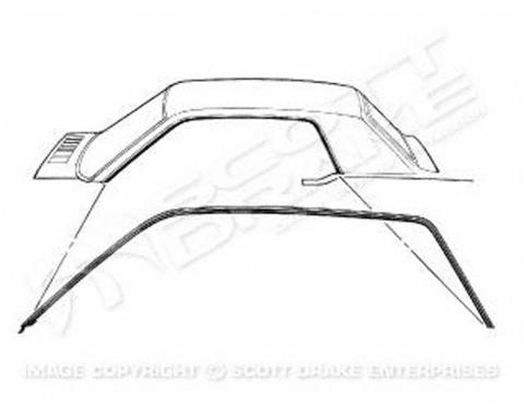 Goodmark Industries 1964-1968 Ford / Mercury Roof Panel Weatherstrip GMK302053764P