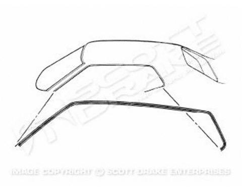 Goodmark Industries 1971-1973 Ford / Mercury Roof Panel Weatherstrip GMK3023537711P