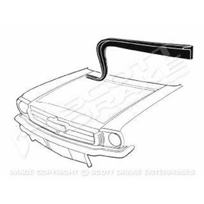 Goodmark Industries 1964-1966 Ford Mustang Hood To Cowl Cowl Seal GMK3020280641