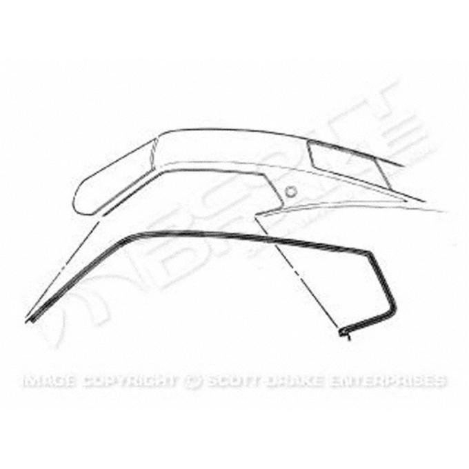 Goodmark Industries 1969-1970 Ford Mustang Roof Panel Weatherstrip GMK3022537692P