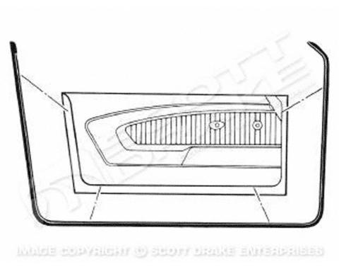 Goodmark Industries 1964-1966 Ford Mustang Front Door Seal GMK302042564P