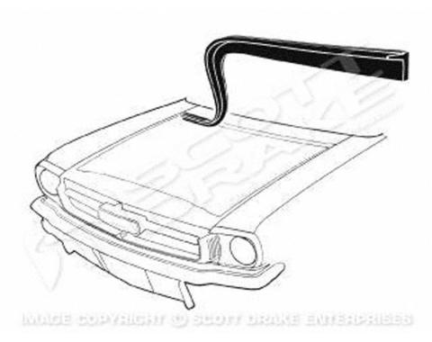 Goodmark Industries 1964-1966 Ford Mustang Hood To Cowl Cowl Seal GMK3020280641
