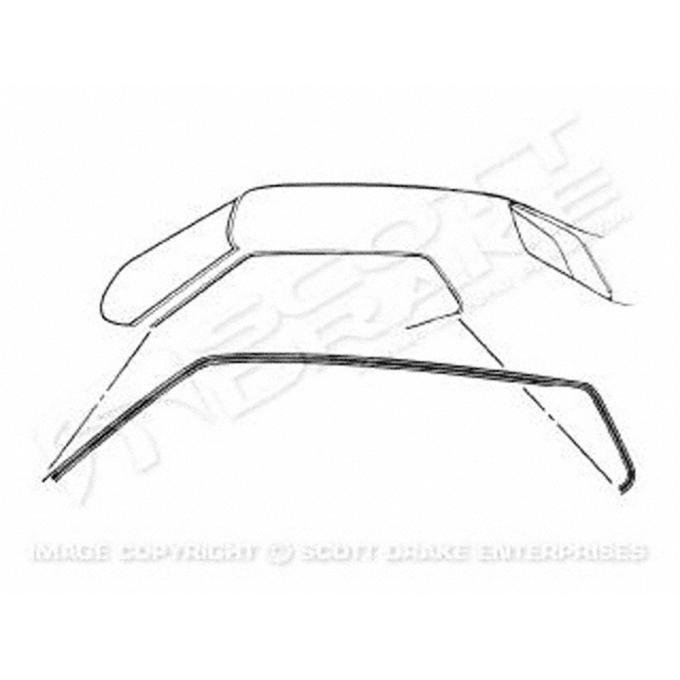 Goodmark Industries 1971-1973 Ford / Mercury Roof Panel Weatherstrip GMK3023537711P