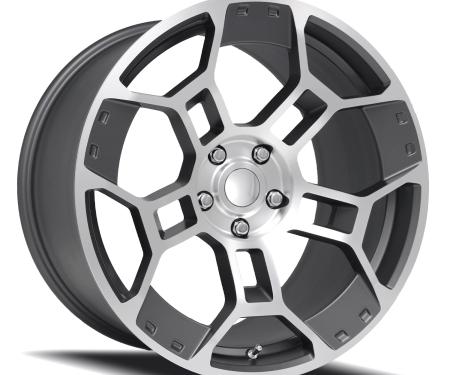 Factory Reproductions FR 701f &ndash; Mustang GT-D Replica Wheel 19x11 5x114.3 +50 HB 70.5 GT-D Satin Gunmetal Machine Face 701911501225F