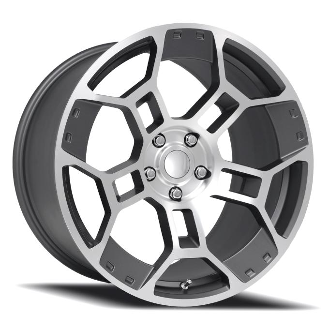 Factory Reproductions FR 701f &ndash; Mustang GT-D Replica Wheel 19x11 5x114.3 +50 HB 70.5 GT-D Satin Gunmetal Machine Face 701911501225F