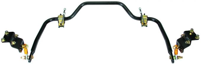 Classic Performance 1" Pro-Touring Rear Sway Bar Kit 1964-1970 Ford Mustang, Black Billet Mounts 6470PTSBK-UB
