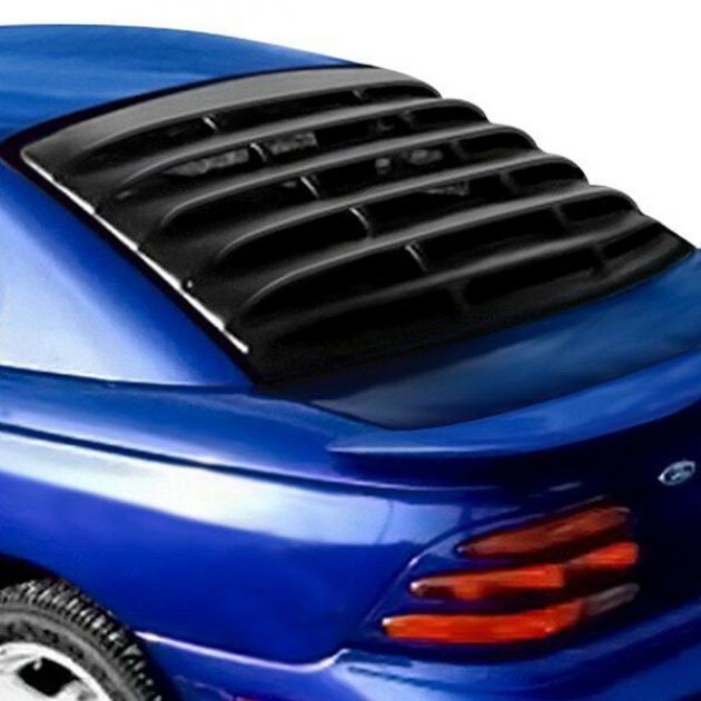 Mustang Rear Window Louver, Black ABS Textured, 19942004 Mustang Depot
