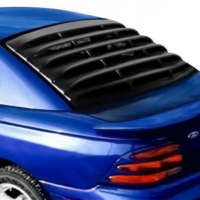 Mustang Rear Window Louver, Black ABS Textured, 1994-2004