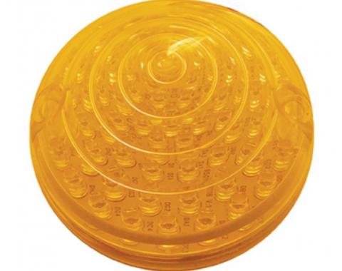 United Pacific 48 LED Signal & Parking Light, Amber Lens And Amber LED For 1965-66 Ford Mustang FPL6401LED
