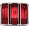 United Pacific Tail Light w/Chrome Trim For 1964.5-66 Ford Mustang F6401