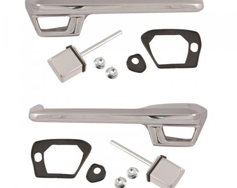 Dennis Carpenter Outside Door Handle Kit - 1965-71 Ford Car C5AZ-6222404-PR