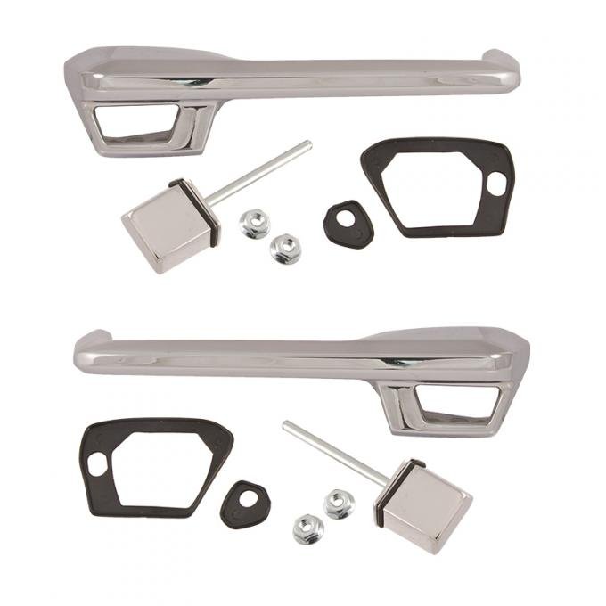 Dennis Carpenter Outside Door Handle Kit - 1965-71 Ford Car C5AZ-6222404-PR