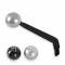 Hurst ABS Shift Knob, 5-Speed Pattern, Matte Grey 163553HST