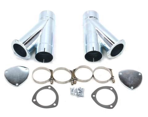Patriot Exhaust Electric Exhaust Cutout with Hook-Up Kit for 3 1/2" Tubing (Pair) H1134