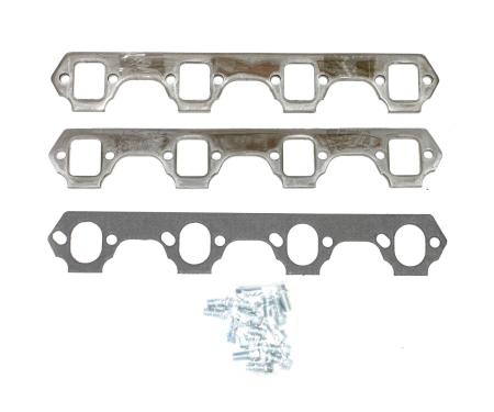 Patriot Exhaust Header Flange Pair Ford Small Block 260-351W Tube Diameter 1 1/2" Rectangular Port H7842