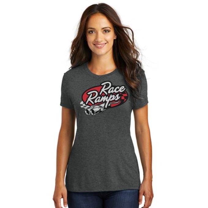 Race Ramps Tailpipe Logo Womens Short Sleeve Crew Neck T-Shirt - XL RR-BFSS02-L-XL