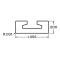 Race Ramps 4 VersaTie Recess-Mounted Track with Square Edge (Series 2) 220048