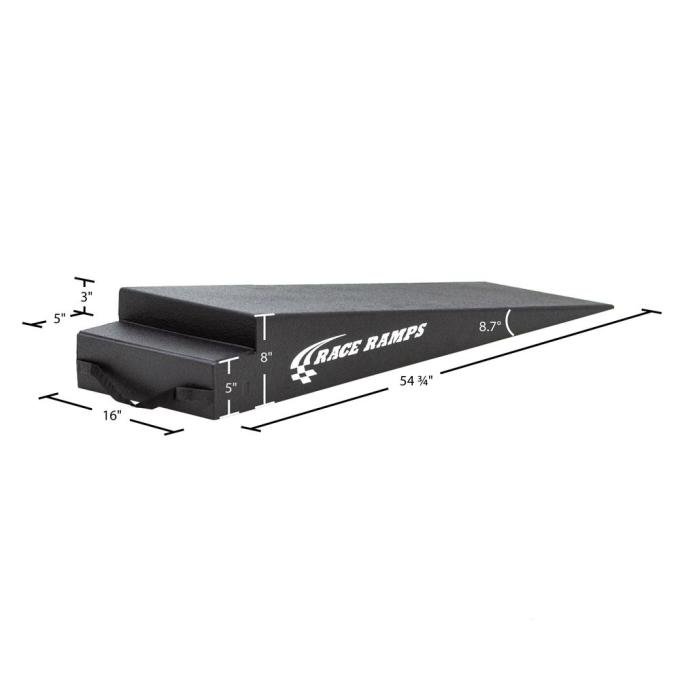 Race Ramps 8 H Extra Wide Trailer Ramp - 8.7 Degree Approach Angle RR-TR-8