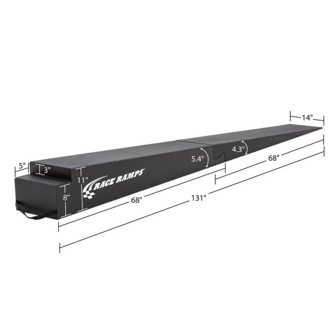 Race Ramps 11 H Two-Piece Trailer Ramp - 5.4 Degree Approach Angle RR-TR-11-2