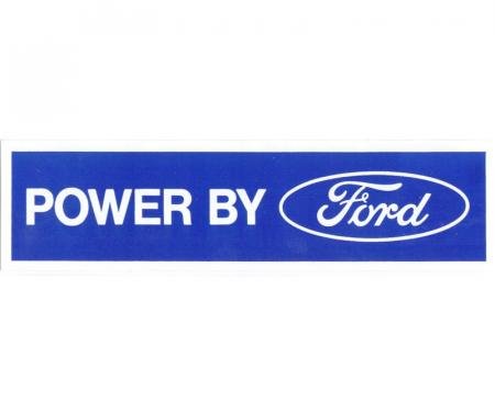 Dennis Carpenter Decal - Powerd by Ford - White - 1975 Ford Truck,  - Ford Bronco, 1976 Ford Car   DF-411