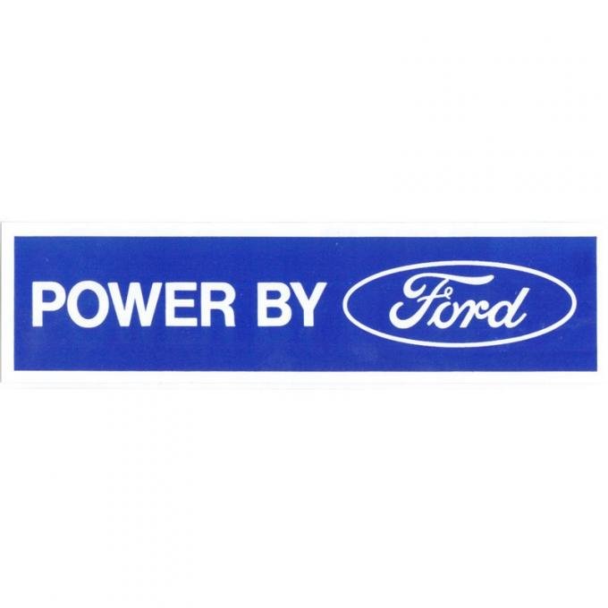 Dennis Carpenter Decal - Powerd by Ford - White - 1975 Ford Truck,  - Ford Bronco, 1976 Ford Car   DF-411