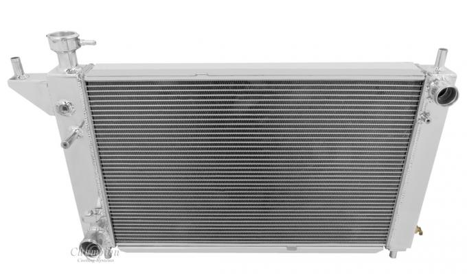 Champion Cooling 1994-1996 Ford Mustang 2 Row with 1" Tubes All Aluminum Radiator Made With Aircraft Grade Aluminum AE1488