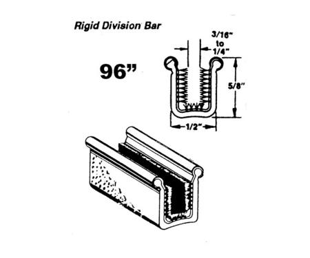 Metro Moulded Parts Rigid Division-Bar Channel WC 28-96