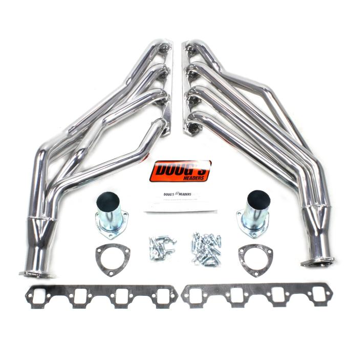 Doug's Headers 1964-77 Ford/Mercury Small Block with Floor Shift 1 5/8" Long Tube Header with Metallic Ceramic Coating D668
