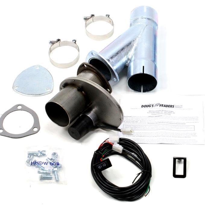 Doug's Headers Electric Exhaust Cutout with Hook-Up Kit for 3" Tubing (Single) DEC300AKS