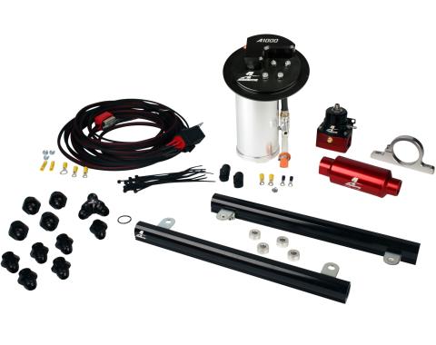 Aeromotive A1000 In-Tank Race Fuel System with 5.4L CJ Fuel Rails, 10-17 Mustang GT 17322