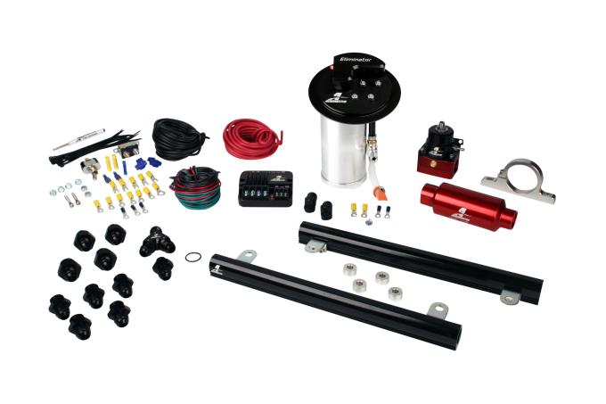 Aeromotive Eliminator In-Tank Pump Gas Fuel System with 5.4L CJ Fuel Rails, 10-17 Mustang GT 17347