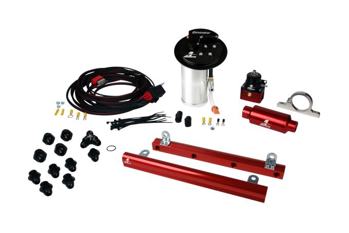 Aeromotive Eliminator In-Tank Race Fuel System with 5.4L 4-V Fuel Rails, 10-17 Mustang GT 17344