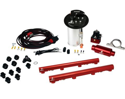 Aeromotive A1000 In-Tank Race Fuel System with 4.6L 3-V Fuel Rails, 10-17 Mustang GT 17318