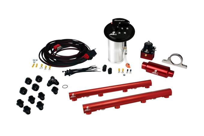 Aeromotive Eliminator In-Tank Race Fuel System with 4.6L 3-V Fuel Rails, 10-17 Mustang GT 17342