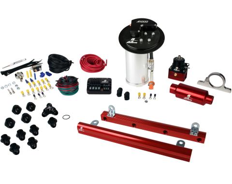 Aeromotive A1000 In-Tank Pump Gas Fuel System with 5.4L 4-V Fuel Rails, 10-17 Mustang GT 17321