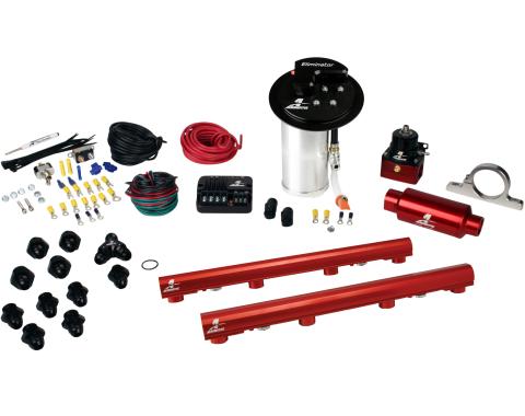 Aeromotive Eliminator In-Tank Pump Gas Fuel System with 4.6L 3-V Fuel Rails, 10-17 Mustang GT 17343