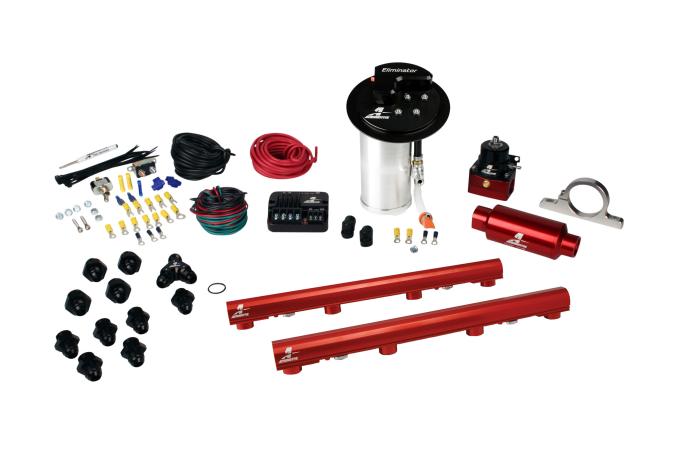 Aeromotive Eliminator In-Tank Pump Gas Fuel System with 4.6L 3-V Fuel Rails, 10-17 Mustang GT 17343