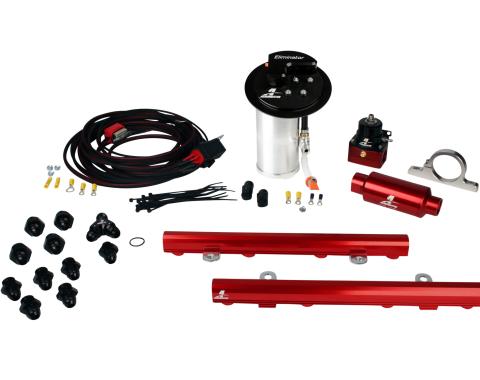 Aeromotive Eliminator In-Tank Race Fuel System with 5.0L 4-V Fuel Rails, 10-17 Mustang GT 17348
