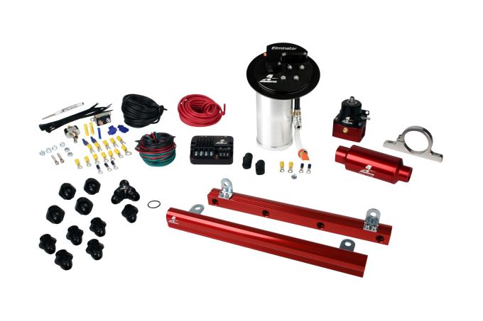 Aeromotive Eliminator In-Tank Pump Gas Fuel System with 5.4L 4-V Fuel Rails, 10-17 Mustang GT 17345